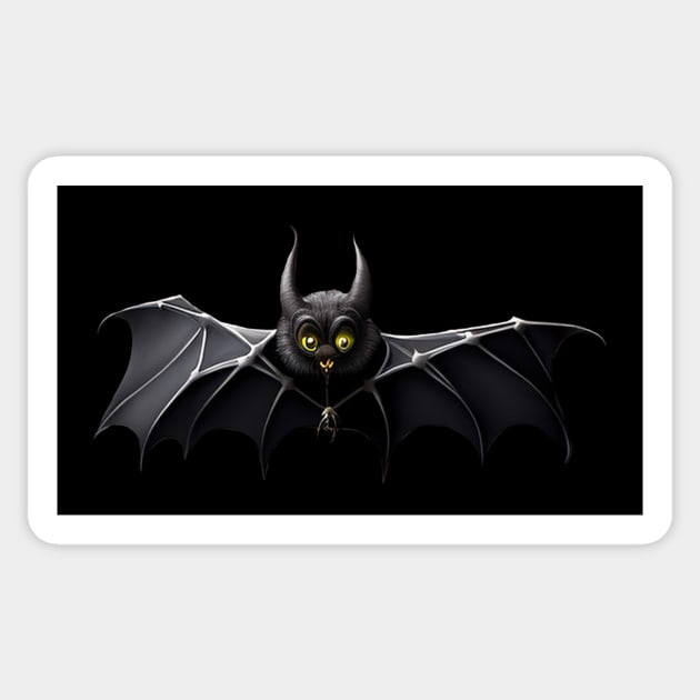 Bat with spider cute Halloween design Sticker by Edgi